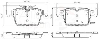 ΣΕΤ ΔΙΣΚΟΦΡΕΝΑ ΟΠΙΣΘ. MERCEDES-BENZ COMLINE ADB02345