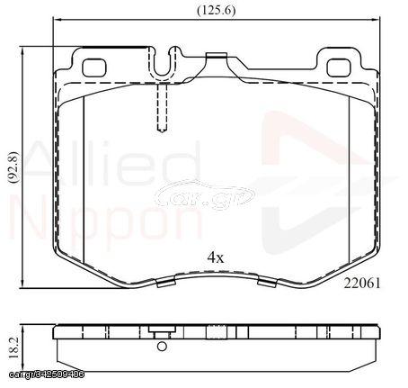 ΣΕΤ ΔΙΣΚΟΦΡΕΝΑ ΕΜΠΡ.  MERCEDES-BENZ COMLINE ADB02348