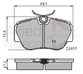 ΣΕΤ ΔΙΣΚΟΦΡΕΝΑ ΕΜΠΡ. MERCEDES COMLINE ADB0328