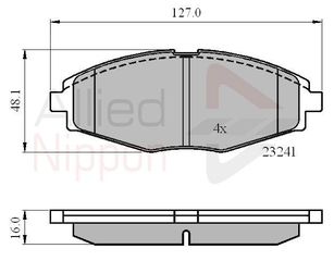 ΣΕΤ ΔΙΣΚΟΦΡΕΝΑ ΕΜΠΡ. CHEVROLET-DAEWOO COMLINE ADB0486