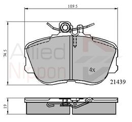 ΣΕΤ ΔΙΣΚΟΦΡΕΝΑ ΕΜΠΡ. MERCEDES COMLINE ADB0503