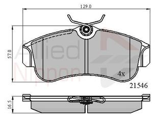 ΣΕΤ ΔΙΣΚΟΦΡΕΝΑ ΕΜΠΡ. NISSAN COMLINE ADB0566