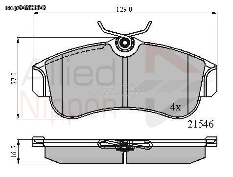 ΣΕΤ ΔΙΣΚΟΦΡΕΝΑ ΕΜΠΡ. NISSAN COMLINE ADB0566