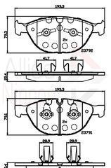 ΣΕΤ ΔΙΣΚΟΦΡΕΝΑ ΕΜΠΡ. BMW COMLINE ADB06000