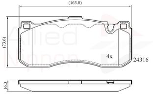 ΣΕΤ ΔΙΣΚΟΦΡΕΝΑ ΕΜΠΡ. BMW COMLINE ADB06005