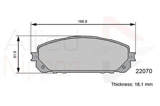 ΣΕΤ ΔΙΣΚΟΦΡΕΝΑ ΕΜΠΡ.JEEP COMLINE ADB06113