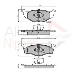 ΣΕΤ ΔΙΣΚΟΦΡΕΝΑ ΕΜΠΡ. SEAT-VW COMLINE ADB0707