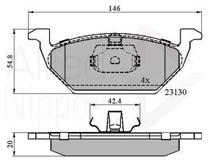 ΣΕΤ ΔΙΣΚΟΦΡΕΝΑ ΕΜΠΡ. AUDI-VW-SKODA-SEAT COMLINE ADB0737