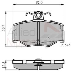 ΣΕΤ ΔΙΣΚΟΦΡΕΝΑ ΟΠΙΣΘ. NISSAN COMLINE ADB0878