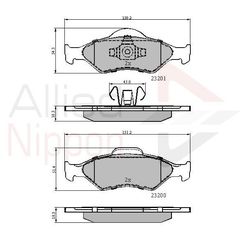 ΣΕΤ ΔΙΣΚΟΦΡΕΝΑ ΕΜΠΡ. FORD COMLINE ADB0899