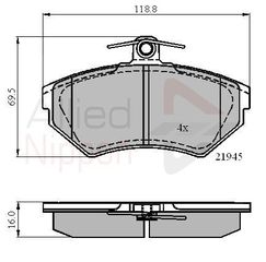 ΣΕΤ ΔΙΣΚΟΦΡΕΝΑ ΕΜΠΡ. SEAT-VW COMLINE ADB0989