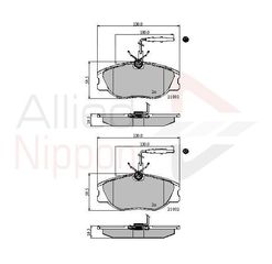 ΣΕΤ ΔΙΣΚΟΦΡΕΝΑ ΕΜΠΡ. CITROEN-FIAT-PEUGEOT COMLINE ADB11001