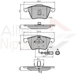 ΣΕΤ ΔΙΣΚΟΦΡΕΝΑ ΕΜΠΡ. AUDI COMLINE ADB11200