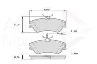 ΣΕΤ ΔΙΣΚΟΦΡΕΝΑ ΕΜΠΡ. RENAULT COMLINE ADB11539