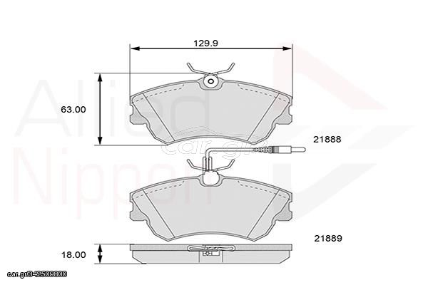 ΣΕΤ ΔΙΣΚΟΦΡΕΝΑ ΕΜΠΡ. RENAULT COMLINE ADB11539