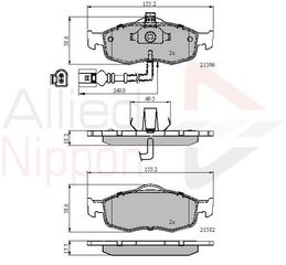 ΣΕΤ ΔΙΣΚΟΦΡΕΝΑ ΕΜΠΡ. FORD COMLINE ADB1514