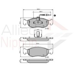 ΣΕΤ ΔΙΣΚΟΦΡΕΝΑ ΕΜΠΡ. PEUGEOT COMLINE ADB1570