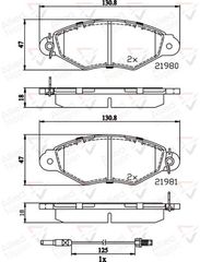 ΣΕΤ ΔΙΣΚΟΦΡΕΝΑ ΕΜΠΡ. NISSAN-RENAULT COMLINE ADB2485