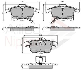 ΣΕΤ ΔΙΣΚΟΦΡΕΝΑ ΕΜΠΡ. OPEL COMLINE ADB31307