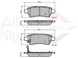 ΣΕΤ ΔΙΣΚΟΦΡΕΝΑ ΟΠΙΣΘ. NISSAN COMLINE ADB31518