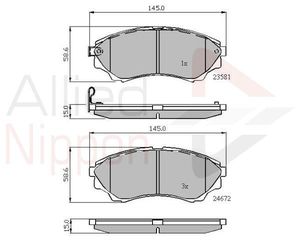 ΣΕΤ ΔΙΣΚΟΦΡΕΝΑ ΕΜΠΡ. MAZDA - FORD COMLINE ADB32012