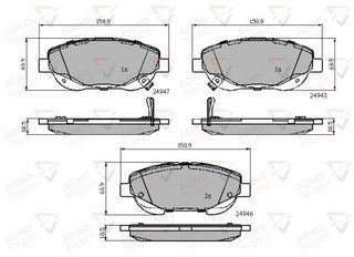 ΣΕΤ ΔΙΣΚΟΦΡΕΝΑ ΕΜΠΡ. TOYOTA COMLINE ADB32119