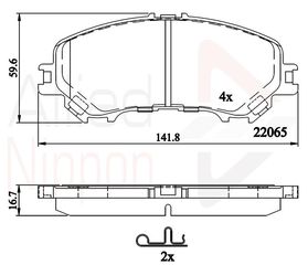 ΣΕΤ ΔΙΣΚΟΦΡΕΝΑ ΕΜΠΡ.NISSAN COMLINE ADB32304