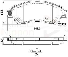 ΣΕΤ ΔΙΣΚΟΦΡΕΝΑ ΕΜΠΡ. SUZUKI COMLINE ADB32314