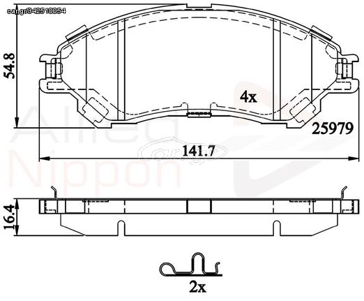 ΣΕΤ ΔΙΣΚΟΦΡΕΝΑ ΕΜΠΡ. SUZUKI COMLINE ADB32314