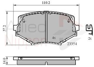 ΣΕΤ ΔΙΣΚΟΦΡΕΝΑ ΕΜΠΡ. MAZDA COMLINE ADB3820