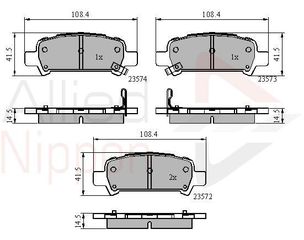 ΣΕΤ ΔΙΣΚΟΦΡΕΝΑ ΟΠΙΣΘ. SUBARU COMLINE ADB3882