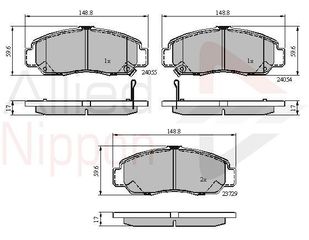 ΣΕΤ ΔΙΣΚΟΦΡΕΝΑ ΕΜΠΡ. HONDA - NISSAN COMLINE ADB3949