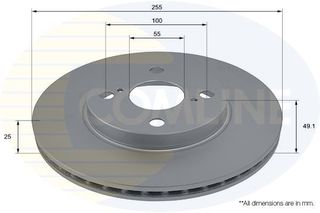 ΕΠΙΧΡΙΣΜΕΝΗ ΔΙΣΚΟΠΛΑΚΑ ΕΜΠΡ. TOYOTA COMLINE ADC01107V