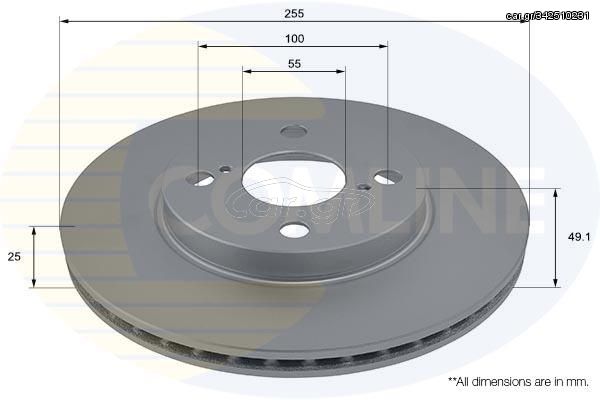 ΕΠΙΧΡΙΣΜΕΝΗ ΔΙΣΚΟΠΛΑΚΑ ΕΜΠΡ. TOYOTA COMLINE ADC01107V