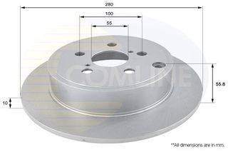 ΕΠΙΧΡΙΣΜΕΝΗ ΔΙΣΚΟΠΛΑΚΑ ΟΠΙΣΘ. TOYOTA COMLINE ADC01111