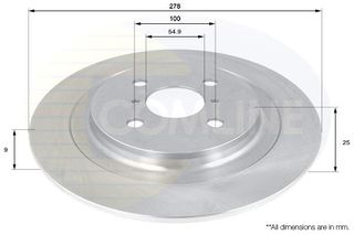 ΕΠΙΧΡΙΣΜΕΝΗ ΔΙΣΚΟΠΛΑΚΑ ΟΠΙΣΘ. TOYOTA COMLINE ADC01132