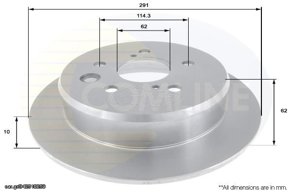 ΔΙΣΚΟΠΛΑΚΑ ΟΠΙΣΘ. LEXUS COMLINE ADC01157