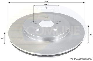 ΔΙΣΚΟΠΛΑΚΑ ΕΜΠΡΟΣΘ.LEXUS COMLINE ADC01158V