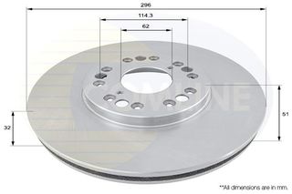 ΕΠΙΧΡΙΣΜΕΝΗ ΔΙΣΚΟΠΛΑΚΑ ΕΜΠΡΟΣΘ.LEXUS COMLINE ADC0162V