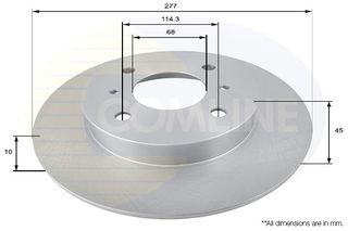 ΔΙΣΚΟΠΛΑΚΑ ΟΠΙΣΘ. NISSAN COMLINE ADC0259