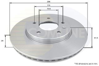 ΕΠΙΧΡΙΣΜΕΝΗ ΔΙΣΚΟΠΛΑΚΑ ΕΜΠΡΟΣΘ.CHEVROLET COMLINE ADC1146V