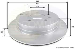 ΕΠΙΧΡΙΣΜΕΝΗ ΔΙΣΚΟΠΛΑΚΑ ΟΠΙΣΘ. CHEVROLET COMLINE ADC1147V