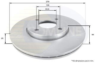 ΔΙΣΚΟΠΛΑΚΑ ΕΜΠΡΟΣΘ.FORD COMLINE ADC1244V