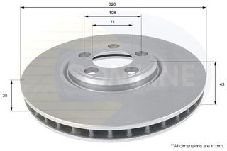 ΕΠΙΧΡΙΣΜΕΝΗ ΔΙΣΚΟΠΛΑΚΑ ΕΜΠΡΟΣΘ.JAGUAR COMLINE ADC1254V