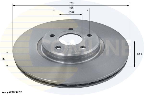 ΕΠΙΧΡΙΣΜΕΝΗ  ΔΙΣΚΟΠΛΑΚΑ ΕΜΠΡ. FORD - VOLVO COMLINE ADC1258V