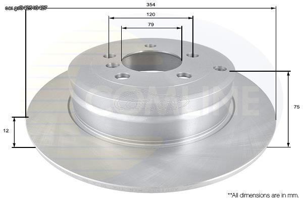 ΕΠΙΧΡΙΣΜΕΝΗ ΔΙΣΚΟΠΛΑΚΑ ΟΠΙΣΘ.  LAND ROVER COMLINE ADC1332