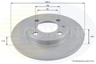 ΔΙΣΚΟΠΛΑΚΑ ΕΜΠΡΟΣΘ.AUDI-SEAT-VW COMLINE ADC1402