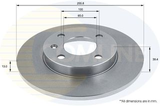 ΔΙΣΚΟΠΛΑΚΑ ΕΜΠΡΟΣΘ.SEAT-VW COMLINE ADC1403