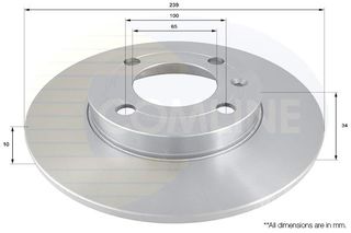 ΔΙΣΚΟΠΛΑΚΑ ΕΜΠΡΟΣΘ.SEAT-VW COMLINE ADC1442