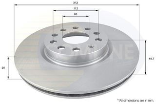 ΕΠΙΧΡΙΣΜΕΝΗ ΔΙΣΚΟΠΛΑΚΑ ΕΜΠΡΟΣΘ.VW COMLINE ADC1449V